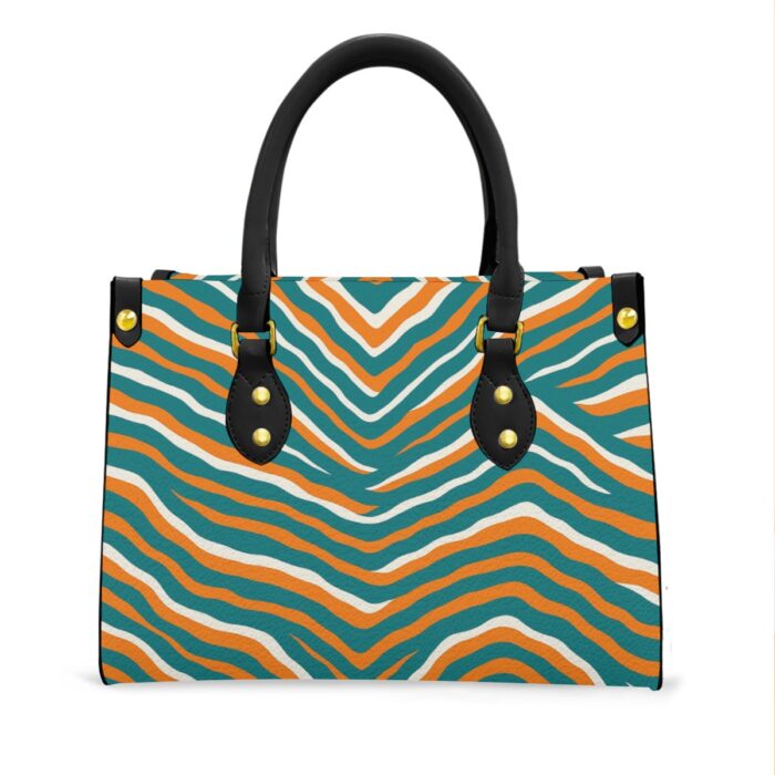 Miami Dolphins Zubaz Women's Tote Bag With Black Handle - Image 3