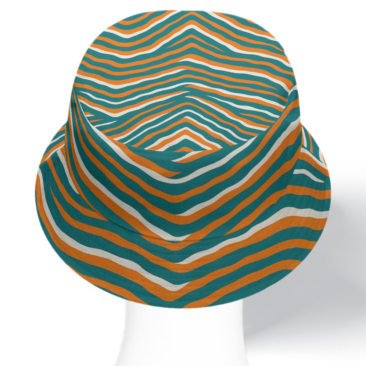 Miami Dolphins Zubaz Double-Side Printing Bucket Hat - Image 7