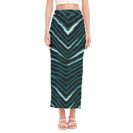 Philadelphia Eagles Zubaz All-Over Print Women's Side Slit Skirt