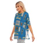 California Los Angeles UCLA Bruins Women's Short Sleeves T-shirt With Hem Split - Image 3