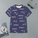 New England Patriots Zubaz All-Over Print Children's Short-Sleeve T-Shirt | 180GSM Cotton - Image 3