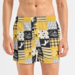 Pittsburgh Steelers All-Over Print Men's Short Boxer Briefs|115GSM Cotton poplin - Image 2