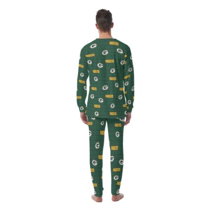 Green Bay Packers All-Over Print Men's Pajamas