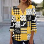 Pittsburgh Steelers All-Over Print Women's T-shirt With 3/4 Sleeve - Image 2
