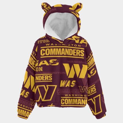 Washington Commanders Kid’s Borg Fleece Sweatshirt With Ear