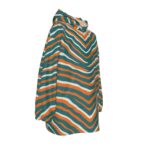 Miami Dolphins Zubaz All-Over Print Kid's Sherpa Fleece Hoodie Blanket - Image 4