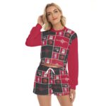 Houston Rockets Women's Short Sweatshirt And Pants Suit