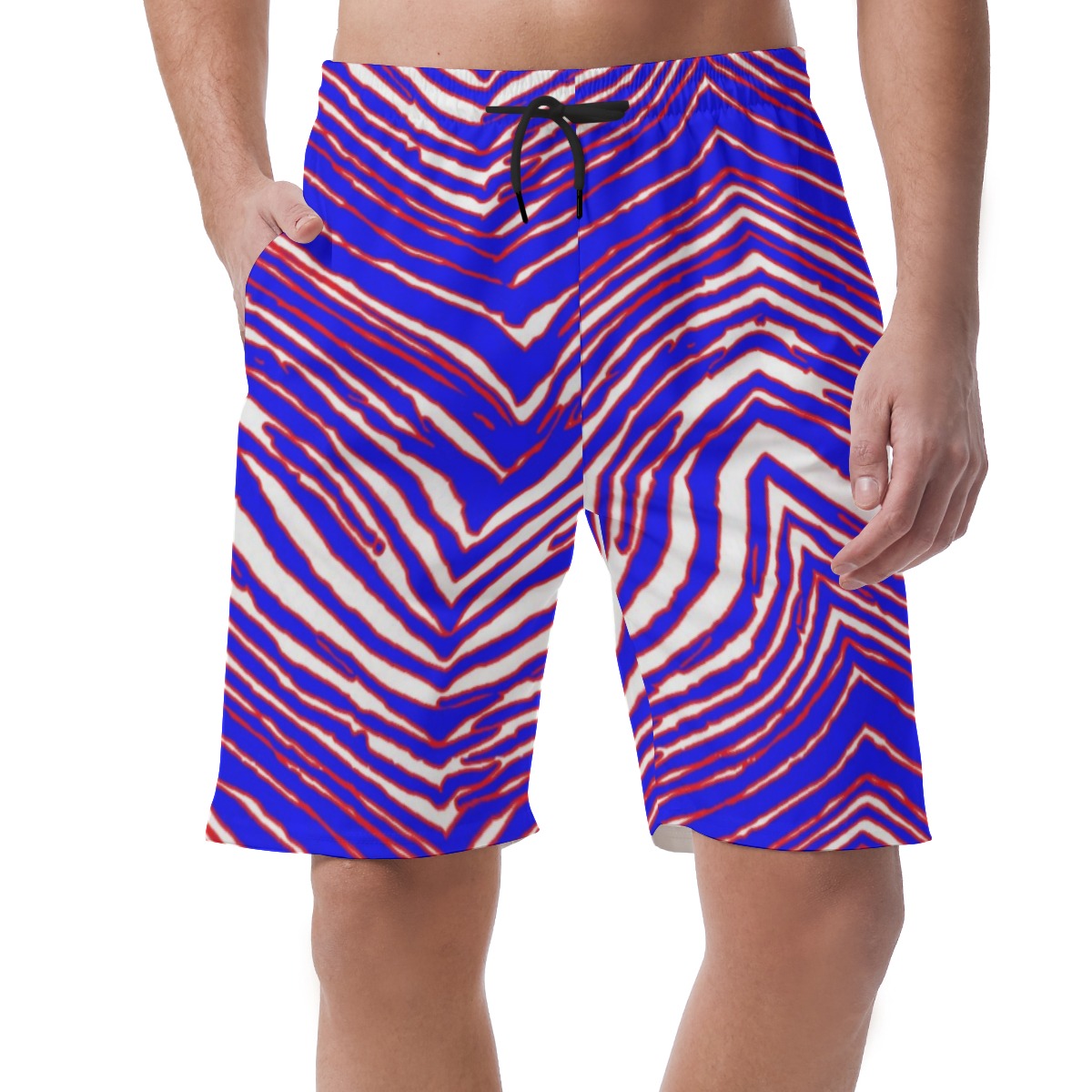 Buffalo Bills Zubaz All-Over Print Men's Short Pants - Image 5