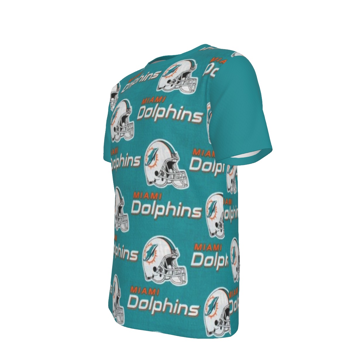 Miami Dolphins Zubaz All-Over Print Unisex T-Shirt|220GSM KPO03 - Image 4