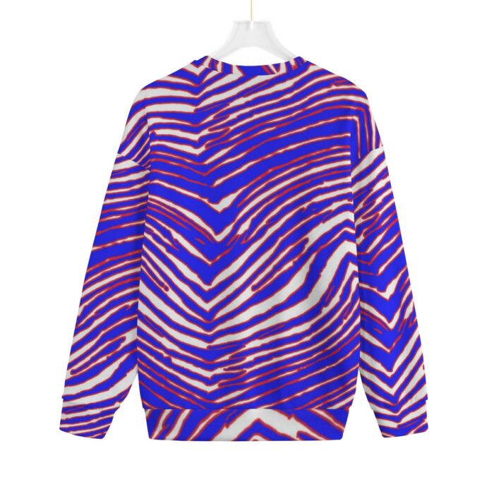 Buffalo Bills Zubaz All-Over Print Unisex Knitted Fleece Sweater | Plus Size - Image 4