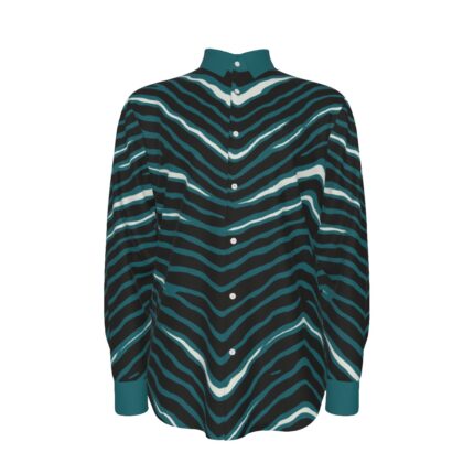 Philadelphia Eagles Zubaz All-Over Print Men's Long Sleeve Shirt | 115GSM Cotton poplin