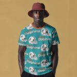Miami Dolphins Zubaz All-Over Print Men's O-Neck T-Shirt