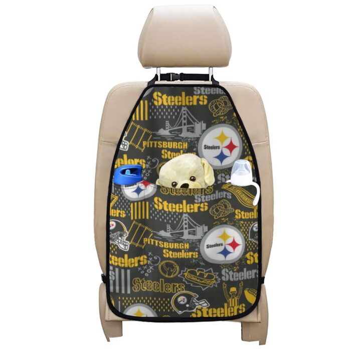 Pittsburgh Steelers Zubaz Car Seat Back Storage Bag - Image 1