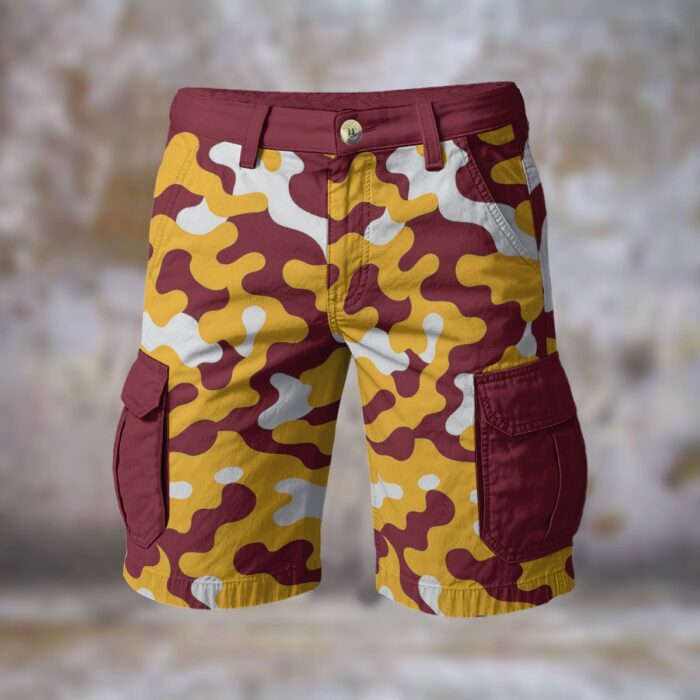 Washington Commanders camo Cargo Shorts - Image 3