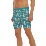 Miami Dolphins Zubaz All-Over Print Men's Long Boxer Briefs - Image 7