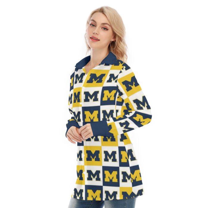 University of Michigan - Wolverines Women's Long Shirt - Image 3