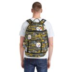 Pittsburgh Steelers Zubaz All-Over Print Multifunctional Backpack - Image 4
