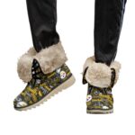 Pittsburgh Steelers Zubaz All-Over Print Women's Plush Boots - Image 2