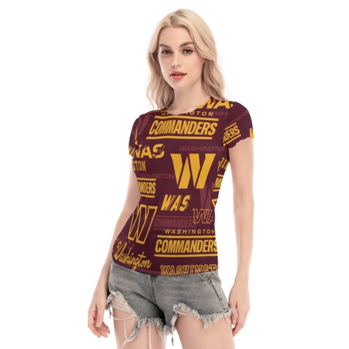 Washington Commanders Women's Short Sleeve Mesh Blouse - Image 3