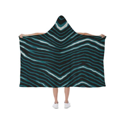 Philadelphia Eagles Zubaz Hooded blanket With Soft Fleece Lining