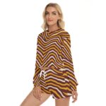 Washington Commanders Zubaz Women's Short Sweatshirt And Pants Suit - Image 2