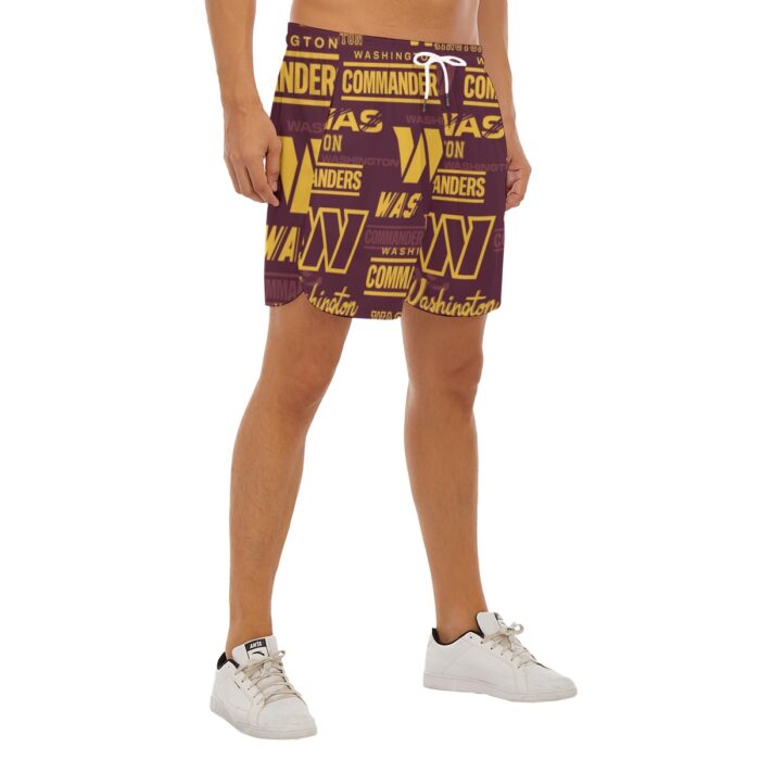 Washington Commanders  Men's Side Split Running Sport Shorts - Image 2