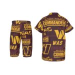 Washington Commanders  Kid's Imitation Silk Short Pajamas - Image 2
