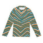 Miami Dolphins Zubaz All-Over Print Men's Long Sleeve Tight surf clothing - Image 4