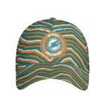 Miami Dolphins Zubaz All-Over Print Peaked Cap - Image 3