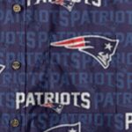 New England Patriots All-Over Print Men's Breathable Cotton Shirt|125GSM - Image 2
