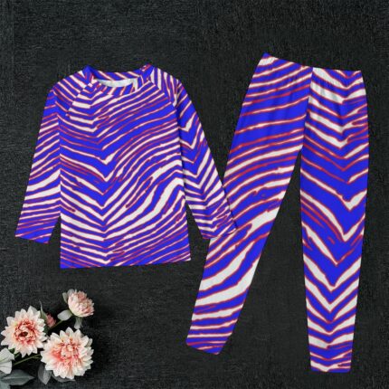 Buffalo Bills Zubaz All-Over Print Kid's Sleep Pajamas