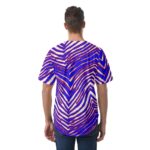 Buffalo Bills Zubaz All-Over Print Men's Short Sleeve Baseball Jersey - Image 4
