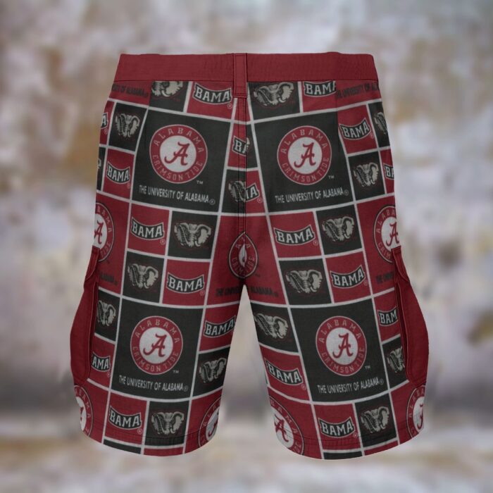 Alabama - Crimson Tide burgundy Cargo Shorts - Image 1