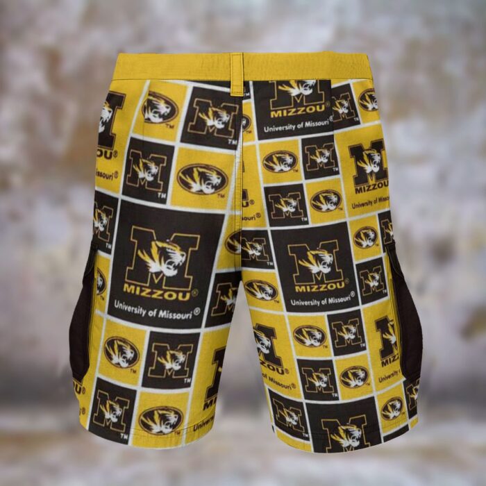 Missouri - Tigers University yellow black Cargo Shorts - Image 2