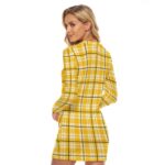 Pittsburgh Steelers All-Over Print Women's Zip Front Tight Dress - Image 3