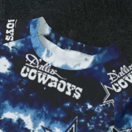 Dallas Cowboys Zubaz All-Over Print Kid's Raglan Sleeve Pajamas With Wide Ankles