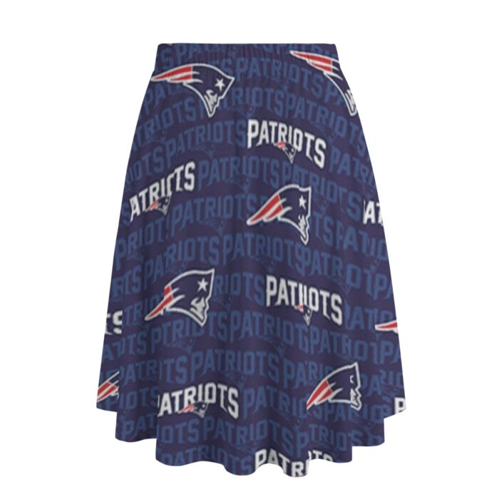 New England Patriots Zubaz All-Over Print Women's Long Maxi Skirt With Pockets - Image 4
