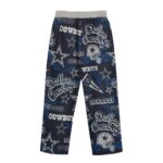 Dallas Cowboys Zubaz All-Over Print Unisex Straight Casual Pants | 245GSM Cotton - Image 3