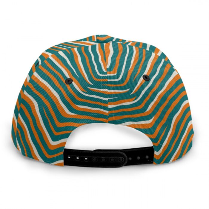 Miami Dolphins Zubaz Baseball Cap With Flat Brim - Image 2