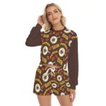 San Diego Padres Women's Short Sweatshirt And Pants Suit