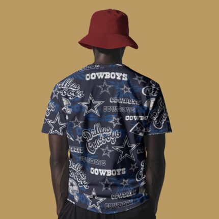 Dallas Cowboys Zubaz All-Over Print Men's O-Neck T-Shirt