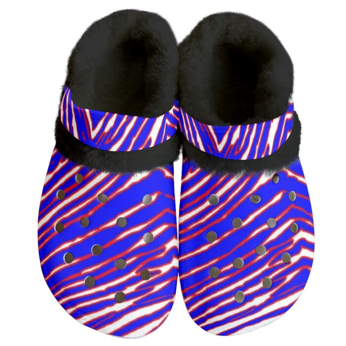 Buffalo Bills Zubaz Men's Classic Clogs with Fleece - Image 2