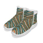 Miami Dolphins Zubaz All-Over Print Women's Zip-up Snow Boots - Image 2
