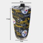 Pittsburgh Steelers Zubaz Tumbler 20oz - Image 2