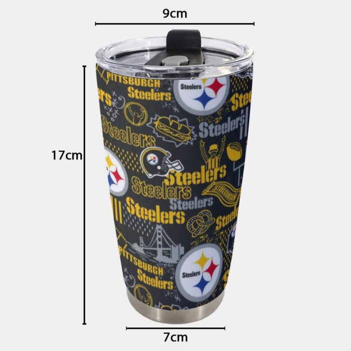Pittsburgh Steelers Zubaz Tumbler 20oz - Image 2