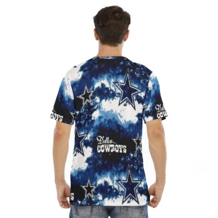 Dallas Cowboys Zubaz All-Over Print Men's Short Sleeve T-shirt With Chest Pocket