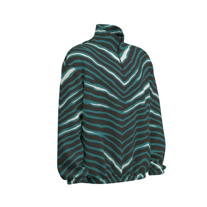 Philadelphia Eagles Zubaz All-Over Print Unisex Turtleneck Zippered Sweatshirt - Image 3