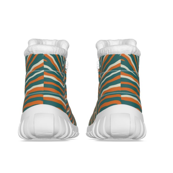 Miami Dolphins Zubaz All-Over Print Women's Zip-up Snow Boots - Image 5