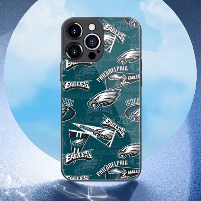 Philadelphia Eagles Zubaz iPhone 13 Series Mobile Phone Case | Glass - Image 4