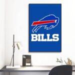 Buffalo Bills Zubaz Black Frame Mural